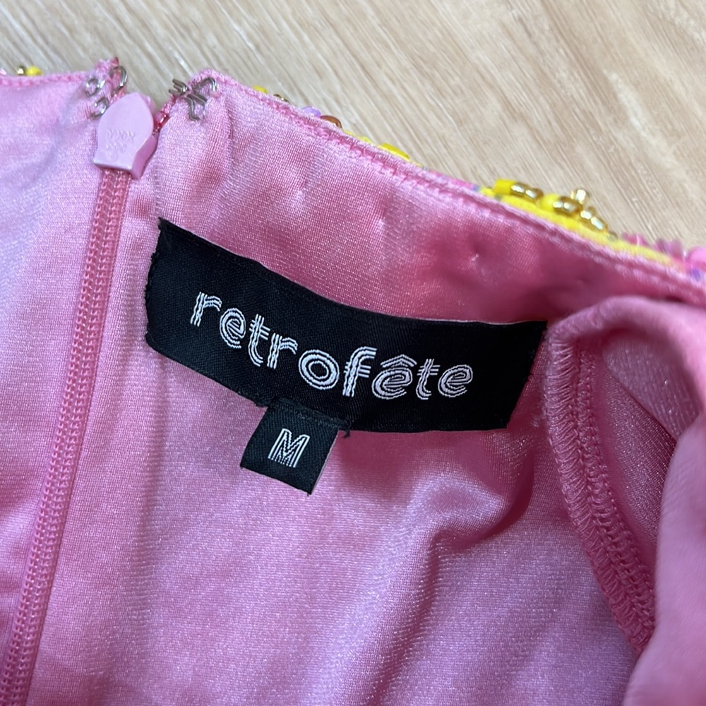 Retrofete Nikki sequin-embellished mini dress, SIZE MEDIUM NEW - Picture 8 of 12